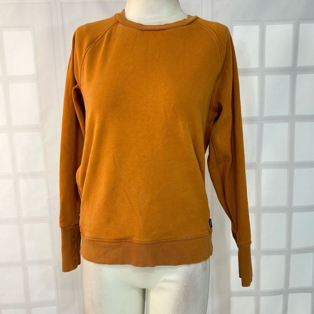 🔥5/$25 sale🔥 Athleta Burnt Orange Pullover Crewneck Sweatshirt Size Small